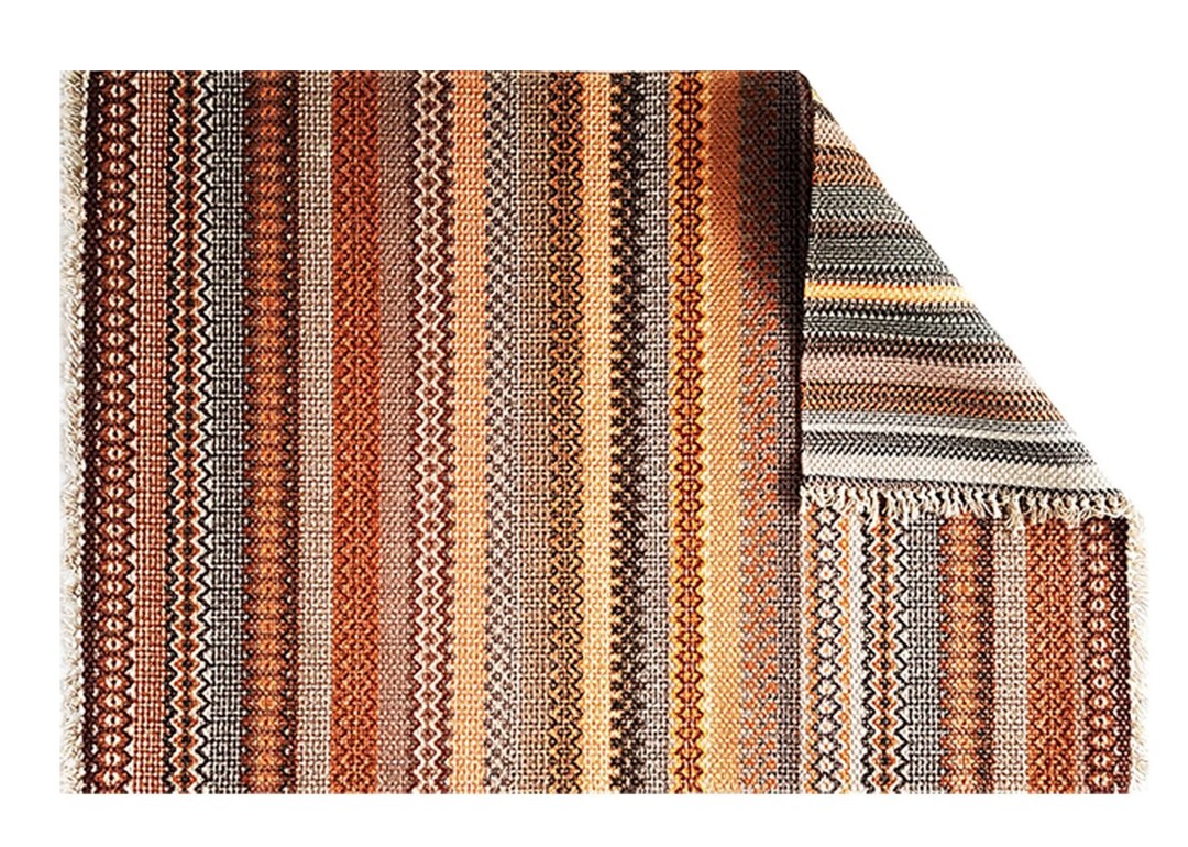 4 Colours Rug Rustic Rug, Colorful Striped Rug, Area Rug, Turkish Rug, Lint-free Rug ...
