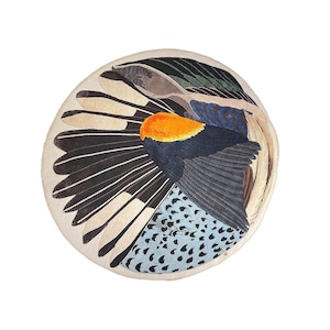 Vogelflügel gemusterter Teppich, Bunt Gedruckter Runder Teppich, Keltischer Teppich, Küchenteppich, Kelimteppich, Fusselfreier Teppich, Einzigartiger Teppich