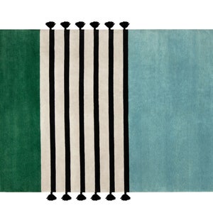 Nordic Style Modern Rug, Rustic Rug, Scandinavian Carpet, Minimal Style Striped Rug, Rugs for living room, Rugs for bedroom, Unique Area Rug