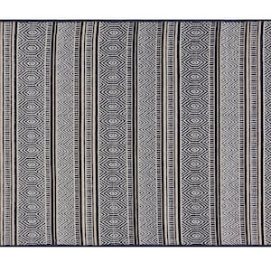 ブルー シェニール ジュート ラグ、シェニール カーペット、ダークブルー ストライプ ラグ、リビング ルーム用ラグ、寝室用ラグ、モダン ボヘミアン ラグ、クール ラグ