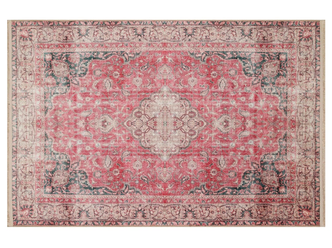 Lint Rug Red Distressed Rug, Oriental Rug, Vintage Rug, Area Rug, Turkish Rug ...