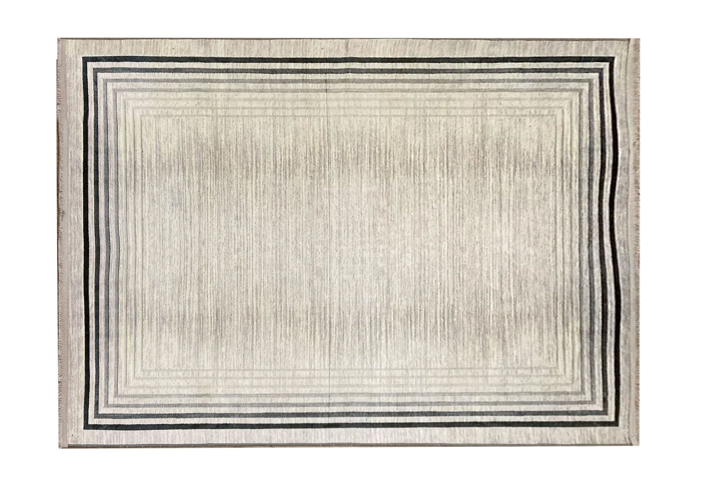 Tappeto grigio per soggiorno, tappeti con cornice, tappeto con cornice, tappeto minimalista alla moda, tappeti per soggiorno e camera da letto, tappet