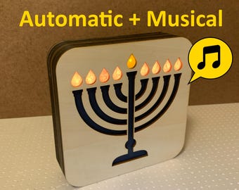 Hi-Tech Hanukkah Menorah: Automatic Lighting & Music "HanuKron"