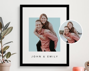 Custom Couple Portrait, Digital Couple Portrait, Anniversary Gift, Custom Portrait From Photo, Custom Bridesmaid Gift, Gift For Girlfriend