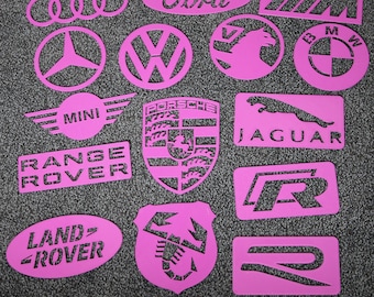 Paquete de plantillas para alfombras 15 plantillas para alfombras de automóvil