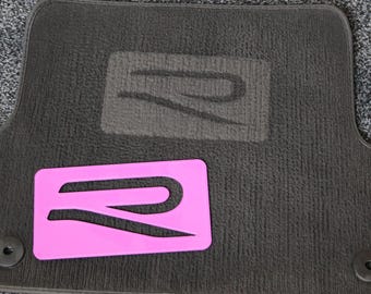Plantilla para alfombrilla de alfombra VW R NEW para limpieza detallada de vehículos