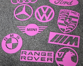 Paquete de 10 plantillas para alfombras de coche