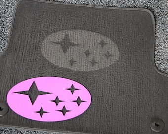 Plantilla para alfombras Subaru para limpieza detallada de vehículos