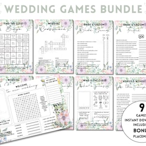 Ensemble de jeux de mariage parfait pour les jeux de réception de mariage et les jeux de table pour mariage | Mots croisés sur le mariage, cartes conseils sur le mariage, jeux pour briser la glace