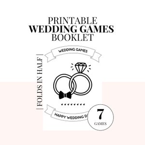Hochzeitsspiele Hochzeitsrezepte Spiele Booklet perfekt für Hochzeit Tischspiele Wer kennt die Braut am besten, Hochzeit Kreuzworträtsel, Hochzeit Rat Karten
