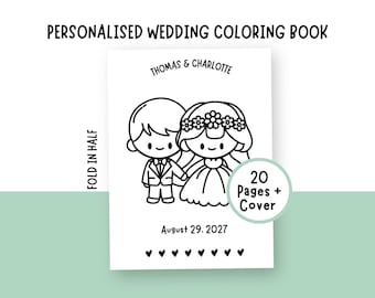 Wedding Coloring Book Kids Wedding Activity Book Custom Coloring Book Wedding Coloring Pages For Kids Wedding Kids Activity Book Printable