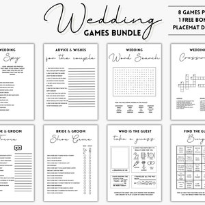 Wedding Games Bundle: Reception Ice Breaker Games (Digital Download)
