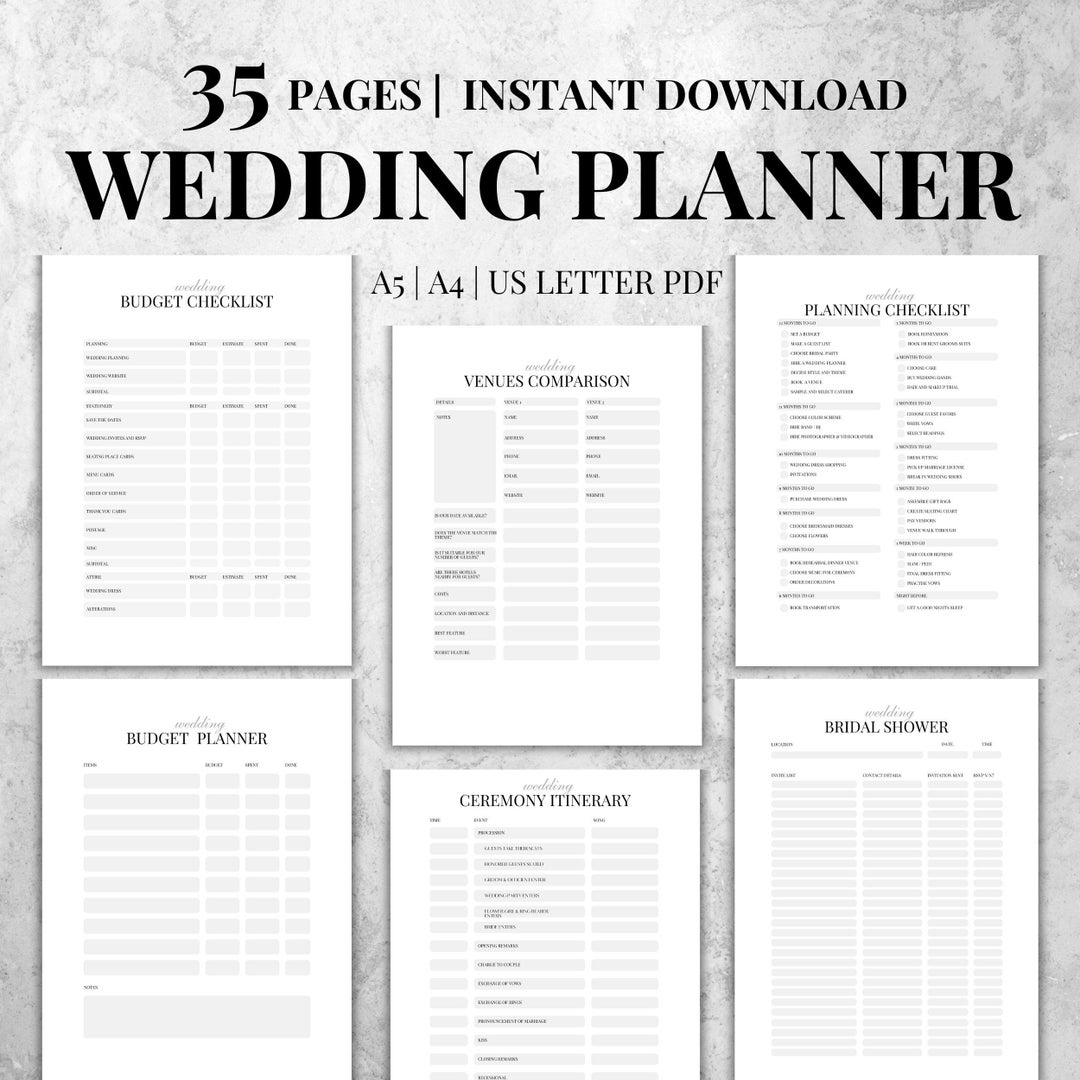 digital-wedding-planner-printable-wedding-planner-download-etsy
