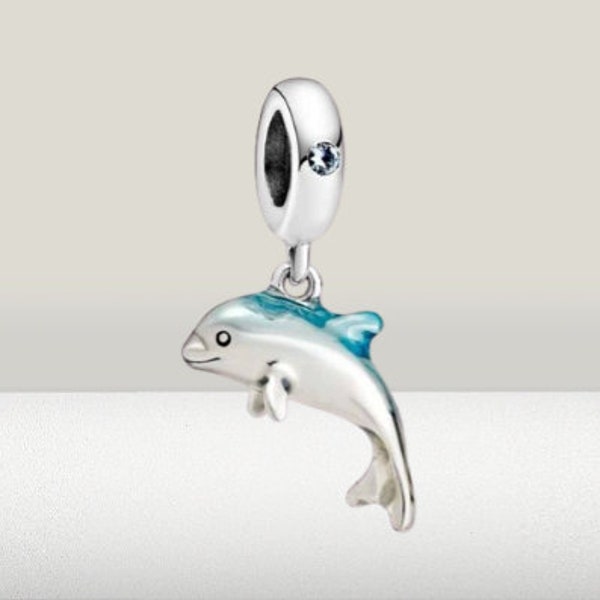 Dolphin Charm for Bracelet Etsy