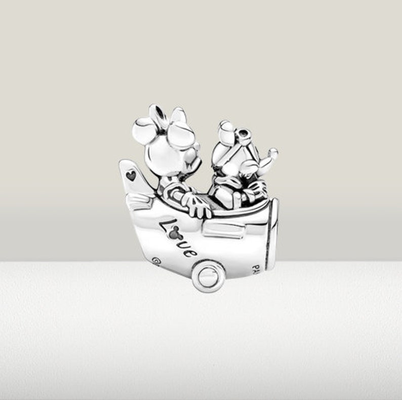 Mickey Mouse & Minnie Mouse Airplane Charm Pandora Sterling - Etsy