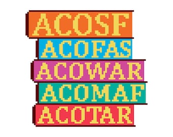 ACOTAR Series Book Stack Tapestry