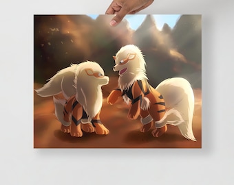 Print - Arcanine playing
