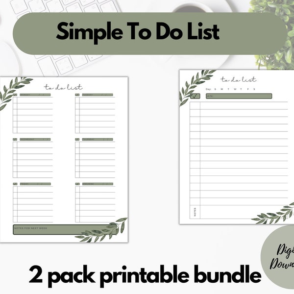 Printable weekly menu and shopping list pdf digital editable list