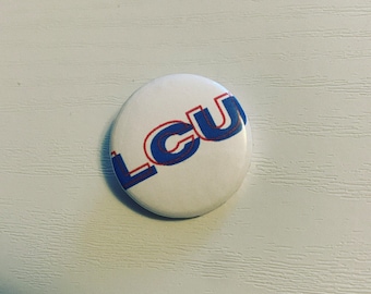 Alfinete redondo de 1" da Lubbock Christian University LCU
