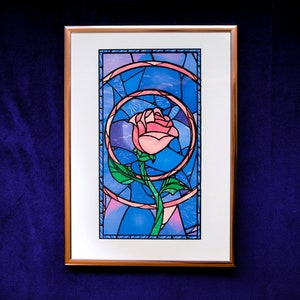 Affiche Rose - La belle et la bete