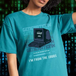 I&#39;m From the1900s Sarcastic Gen X Shirt, Classic Nostalgia Comfort Colors 80s90s 50th Birthday Gift, Vintage Aesthetic Generation X Dad Mom