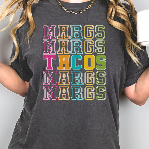 Margs and Taco Cinco De Mayo Comfort Colors Tshirt, May 5th Picnic Drinking Margaritas Fiesta Tee, Cinco DeMayo Mexican Tequila Party Shirt