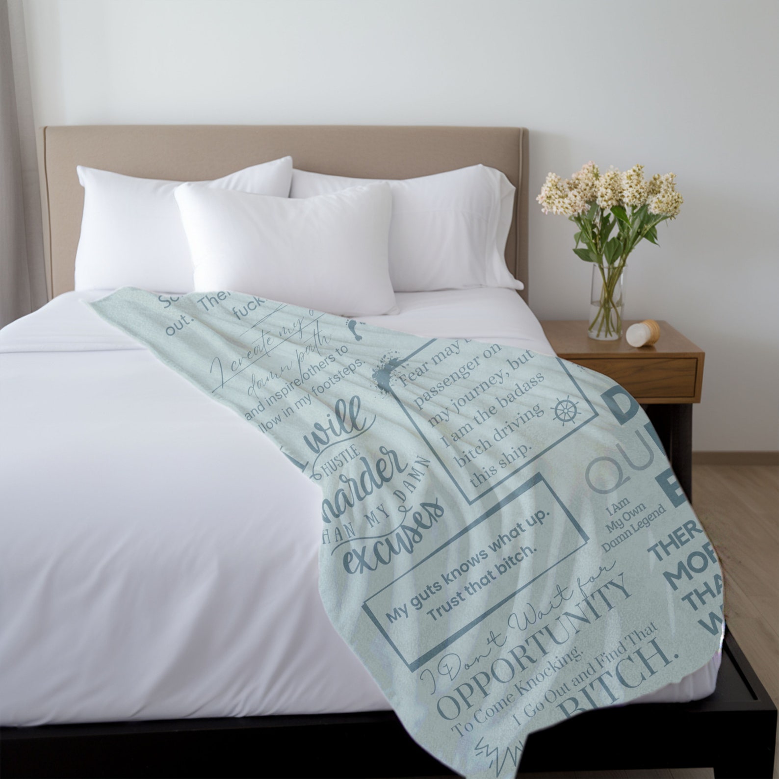 The Valerie Ratcliff Walsh Ministries Word Affirmation Throw Blanket main image 1