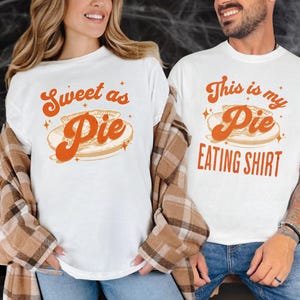 Matching Couple Thanksgiving Shirts, Raunchy Boyfriend Girlfriend T-Shirts, Inappropriate Humor Matched Tees for Couples, Funny Couple Gift