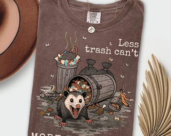 Funny Possum TShirt, Trash Possum Meme Tee, Feral Possum Shirt, Opossum Lover Gift, Chaotic Animal Shirt, Goblin Mode Weirdcore Possum Shirt