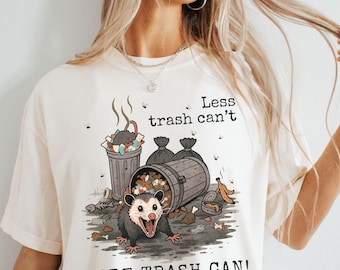 Funny Possum TShirt, Trash Possum Meme Tee, Feral Possum Shirt, Opossum Lover Gift, Chaotic Animal Shirt, Goblin Mode Weirdcore Possum Shirt