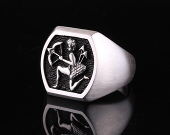 Amor Ring aus Sterling Silber | Roman Eros Mythologie Schmuck