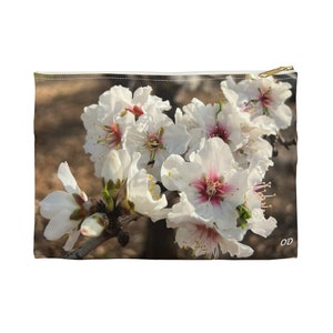 Accessory Pouch Almond Blossom Original No filter photograph Christmas holiday her him gift-giftful-gifted customiz ed personal