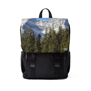 Sac à dos unisexe Canadian Rocky Mountain Original sans filtre photographie Noël vacances elle lui cadeau-cadeau-cadeau personnalisé personnalisé