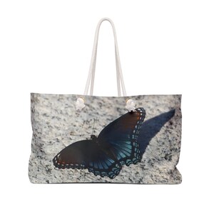 Weekender Bag Butterfly Urban Beauty: Original No filter photograph Christmas holiday her him gift-giftful-gifted customiz ed personal