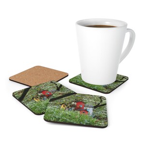 Corkwood Coasters set Fairy Houses Ireland Original No filter photograph Christmas holiday her him gift-giftful-gifted customiz ed personal