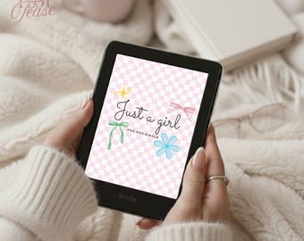 Kindle Lock Screen Wallpaper: Just a Girl Design Colorsoft Compatible Kindle Background