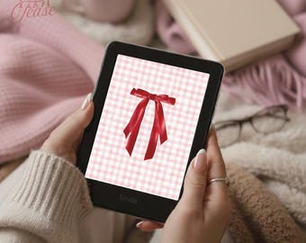Kindle Lock Screen: Elegant Bow Wallpaper (Digital Download) Colorsoft Compatible