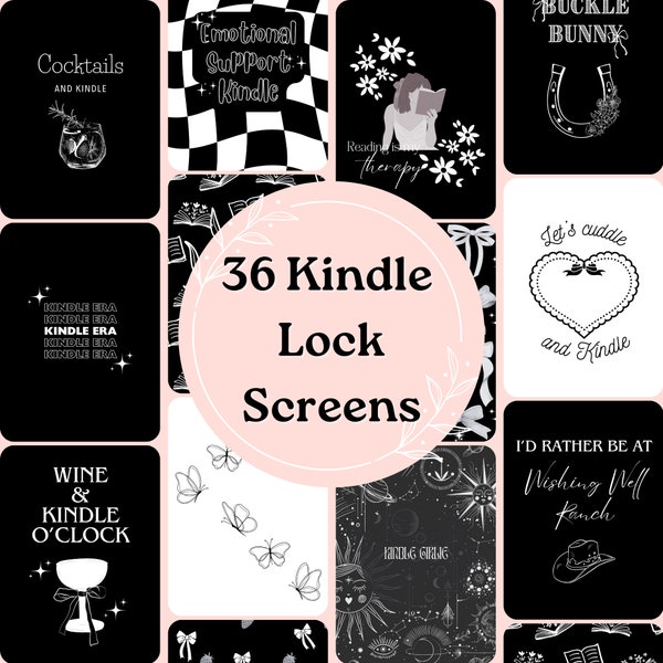 36 Ready-made EPUB Kindle Lock Screens | DIGITAL DOWNLOAD | Bundle