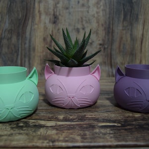 Plant pot Cat Shape Pots for Small Indoor Plants, Elegant Cat-Shaped Pots for Cat Lovers