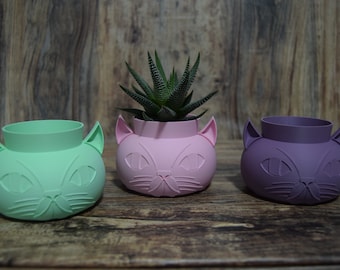 Plant pot Cat Shape Pots for Small Indoor Plants, Elegant Cat-Shaped Pots for Cat Lovers