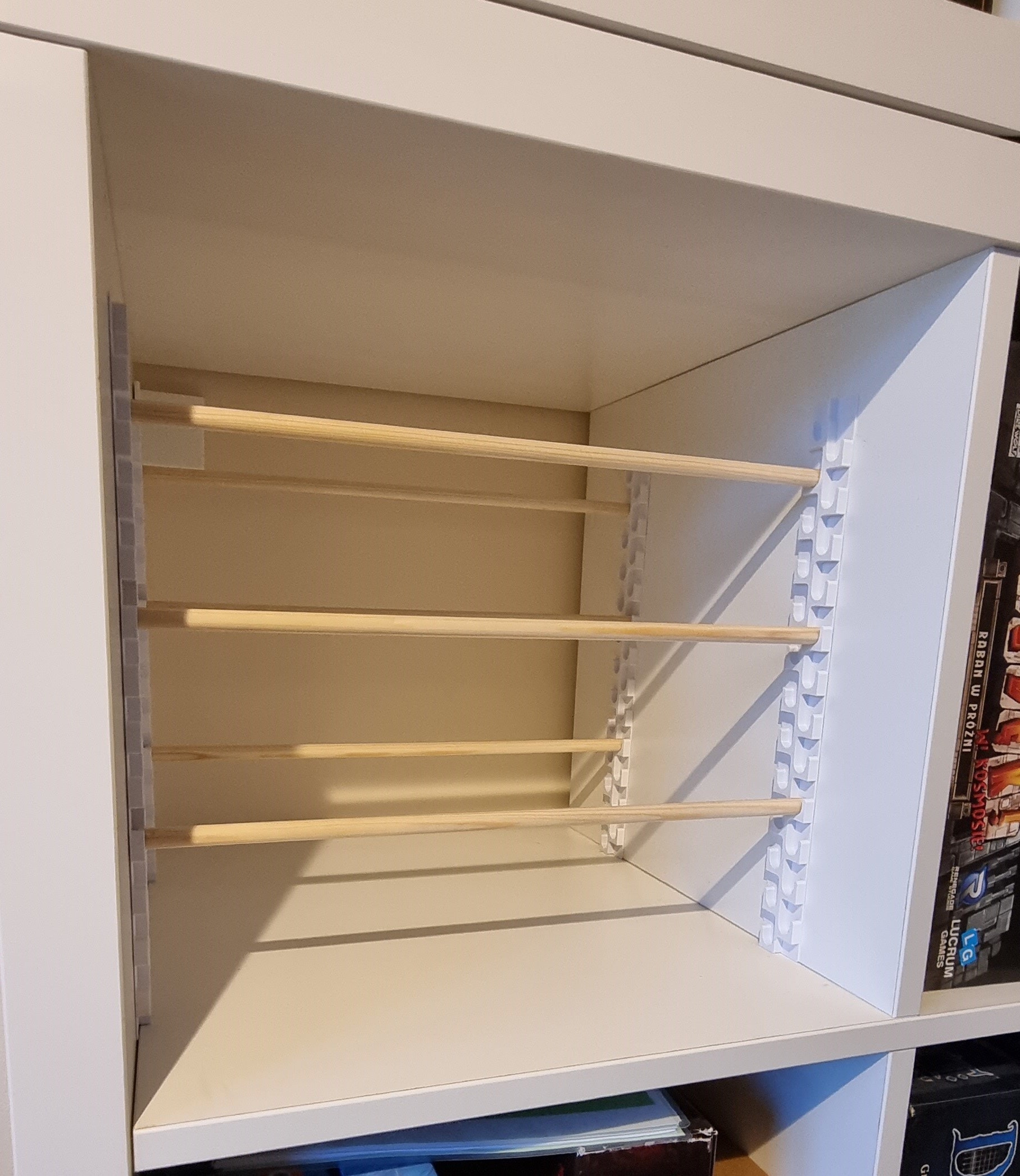 調節可能な棚 Ikea Kallax ダブルインサート キューブ ボードゲーム用