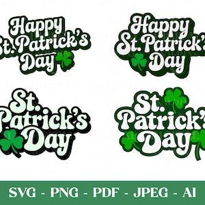 St Patrick&#39;s Day SVG Clipart: Shamrock Shirt Design (Digital Download)