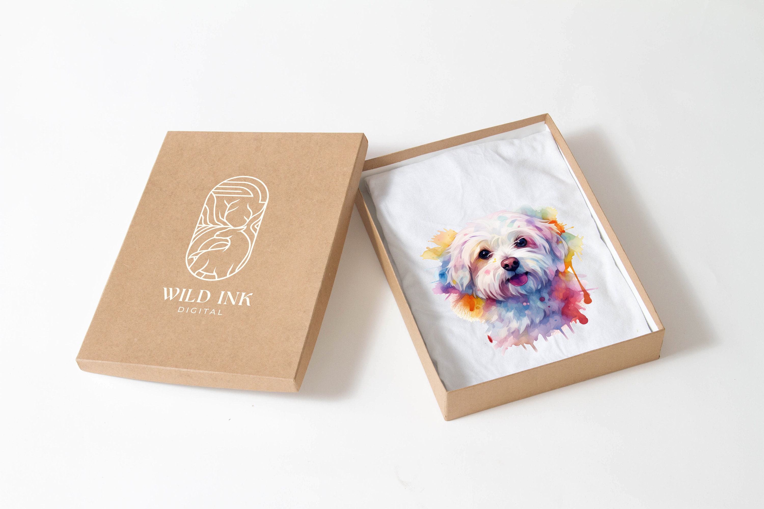 Watercolor Maltese Dog Clipart – 11 PNG & JPEG Images (digital Download ...