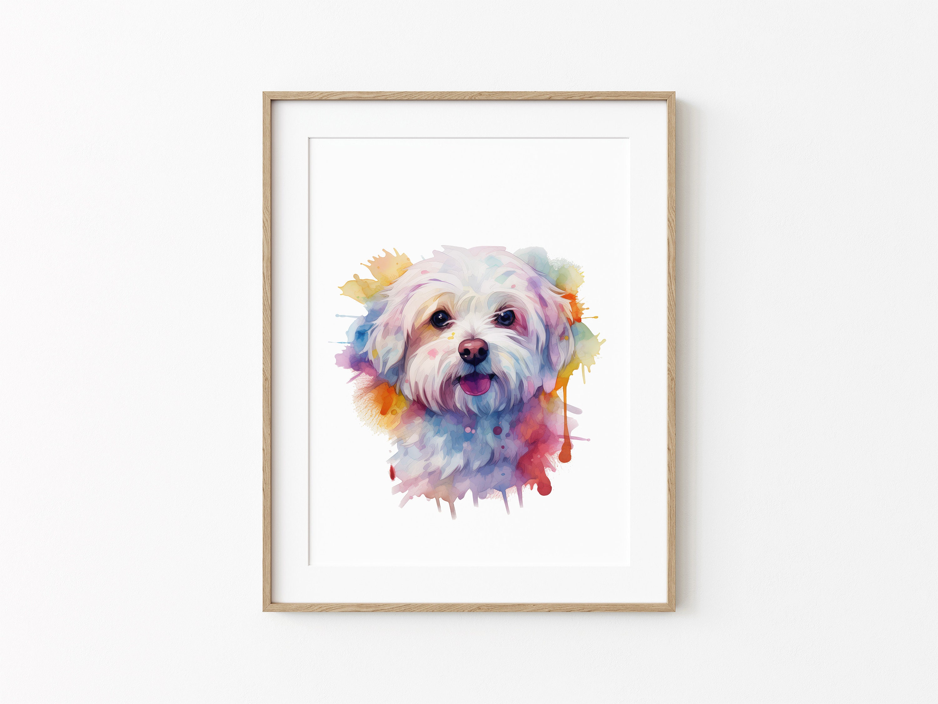 Watercolor Maltese Dog Clipart – 11 PNG & JPEG Images (digital Download ...