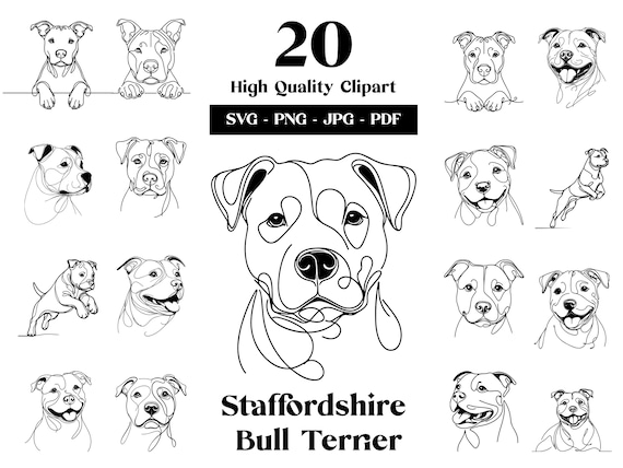 Staffie Puppy Umbrella - White Staffie Puppy Umbrella - White