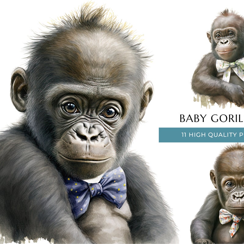 Baby Gorilla - Etsy