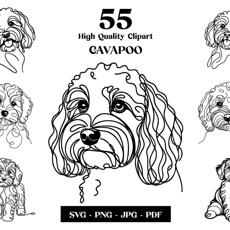 Cavapoo Digital Design - Etsy UK