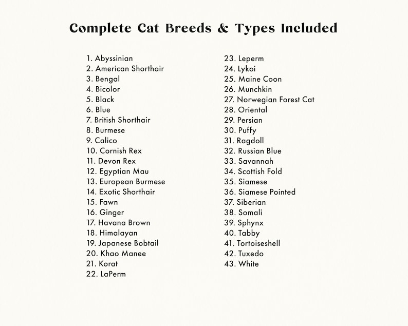 Peeking Cats SVG Bundle: 36 Breeds, Kitten Clipart (Digital Download) image 8