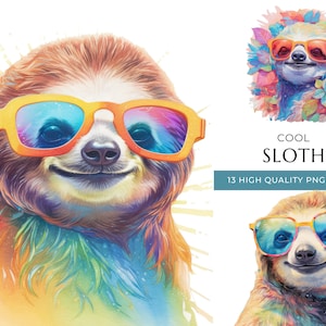 Sloth Wearing Eyeglasses Stand / Glasses Holder / Boho Chic Decor 