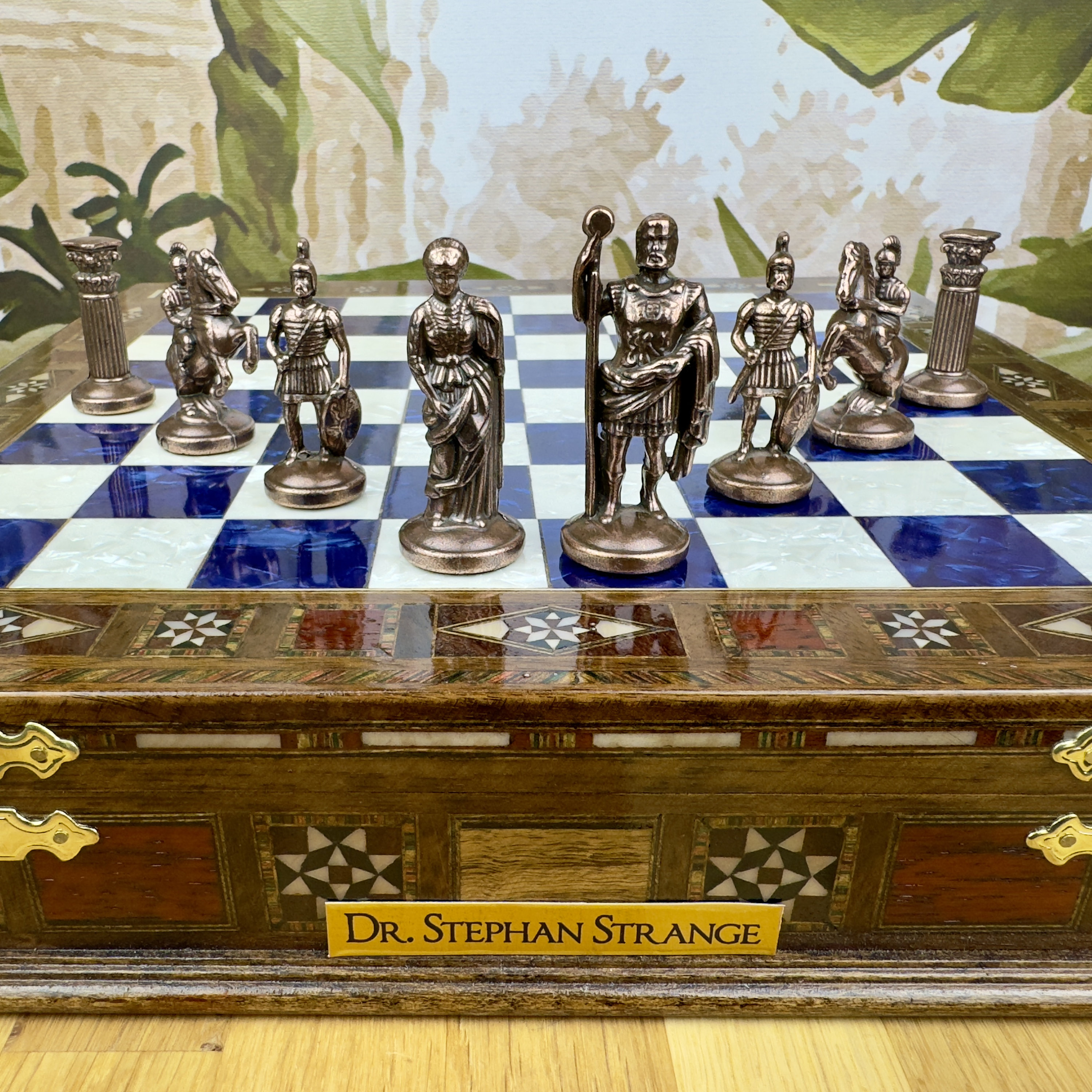 Schach Set Brett Parthenon Tempel & 32 Stück Parthenon Säule - .de